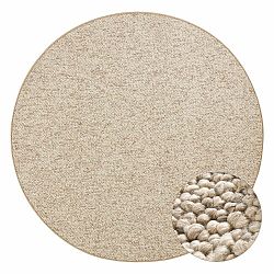 Krémový kulatý koberec ø 200 cm Wolly – BT Carpet