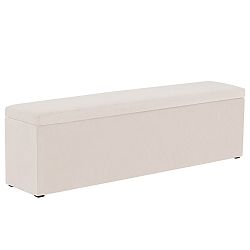 Krémový otoman Mazzini Sofas Ancona, 200 x 46 cm