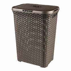 Krémový plastový koš na prádlo 40 l Style – Curver