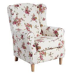 Křeslo ušák Max Winzer Lorris Vintage Beige Roses