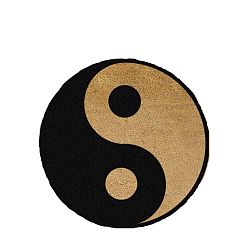 Kulatá rohožka Artsy Doormats Yin Yang, ⌀ 70 cm
