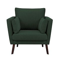 Láhvově zelené křeslo Mazzini Sofas Elena