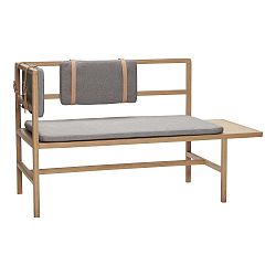 Lavice s polštářem Hübsch Oak Bench