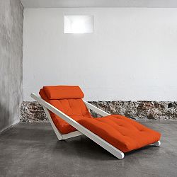 Lenoška Karup Figo, White/Orange, 70 cm