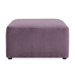 Lila fialová podnožka Vivonita Velvet Cube