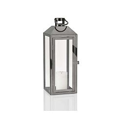 Lucerna KJ Collection Clear Titanium, výška 40 cm