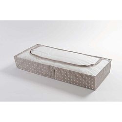 Malý béžový úložný box Compactor Dots, 46 x 107 cm