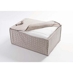 Malý béžový úložný box Compactor Dots, 50 x 70 cm