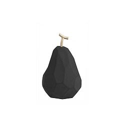 Matně černá betonová soška PT LIVING Origami Pear