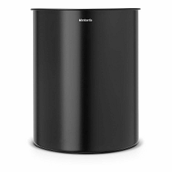 Matně černý ocelový odpadkový koš 15 l – Brabantia