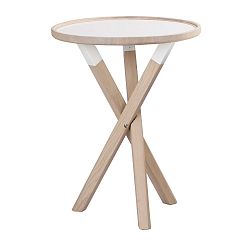 Matně lakovaný dubový stolek Folke Sphinx, ⌀ 50 cm