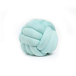 Mátově zelený dekorativní polštář Knot, ⌀ 30 cm