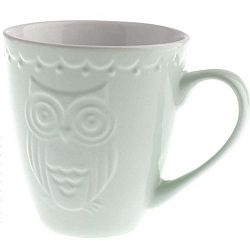 Mátově zelený keramický hrnek Dakls Owl, 530 ml