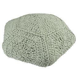 Mentolově zelený puf HF Living Macrame