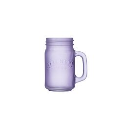 Mléčně fialový džbánek Mason jar Kilner, 0,4 l