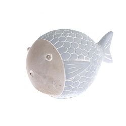 Modrá dekorativní betonová soška Dakls Fishy