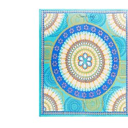 Modrá plážová deka Sun & Surf Mandala Marga