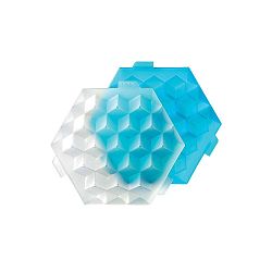 Modrá silikonová forma na led Lékué Ice Cube