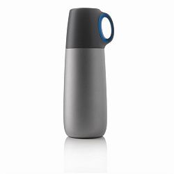 Modrá termoska s hrníčkem XD Design Bopp, 600 ml