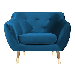 Modré křeslo Mazzini Sofas Amelie