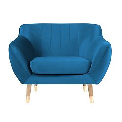 Modré křeslo Mazzini Sofas Benito