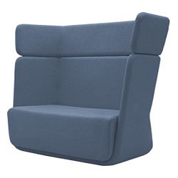 Modré křeslo Softline Basket Vision Blue