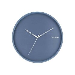 Modré nástěnné hodiny Karlsson Hue, ø 40 cm
