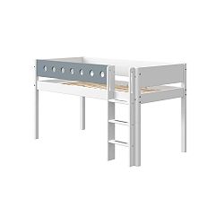 Modro-bílá dětská postel Flexa White, výška 120 cm
