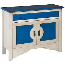 Modro-bílá komoda Evergreen House Credenza