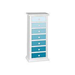 Modro-bílá úzká komoda Evergreen House Ocean