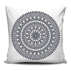 Modrobílý polštář Home de Bleu Mandala, 43 x 43 cm