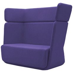 Modrofialové křeslo Softline Basket Vision Lilac