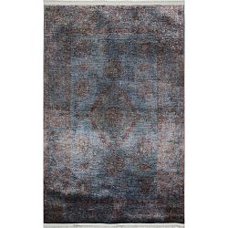 Modrošedý běhoun Eco Rugs Diane, 75 x 300 cm