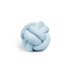 Modrý dekorativní polštář Knot, ⌀ 25 cm