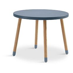 Modrý dětský stolek Flexa Dots, ø 60 cm