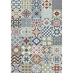 Modrý koberec Universal Azulejos, 80 x 150 cm