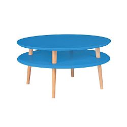Modrý konferenční stolek Ragaba Ufo, ⌀ 70 cm