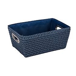 Modrý košík Wenko Chromo, šířka 28 cm