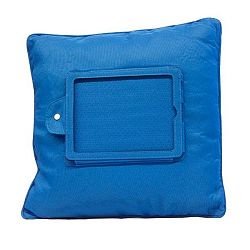 Modrý polštář s držákem na iPad InnovaGoods
