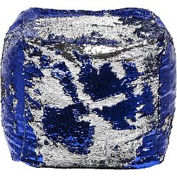 Modrý puf Kare Design Queen