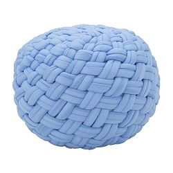 Modrý puf Mauro Ferretti Rope, ø 50 cm