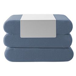 Modrý rozkládací puf Softline Bingo Vision Blue