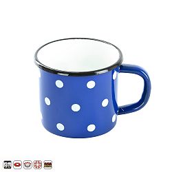 Modrý smaltovaný hrníček Orion Belly, ⌀ 10 cm