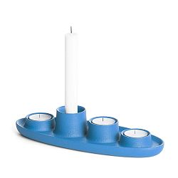 Modrý svícen EMKO Aye Aye Four Candles