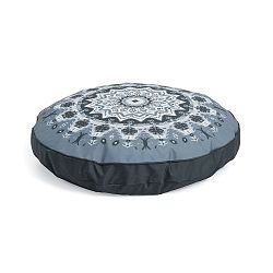Modrý vzorovaný puf La Forma Aideen, Ø 60 cm