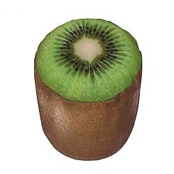 Nafukovací puf ve tvaru kiwi Sunvibes