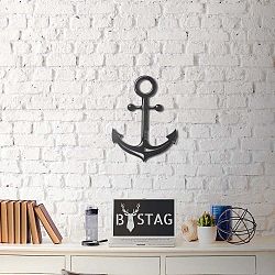 Nástěnná kovová dekorace Anchor, 47 x 35 cm