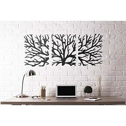 Nástěnná kovová dekorace Branches, 50 x 120 cm