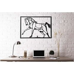 Nástěnná kovová dekorace Horse, 50 x 70 cm