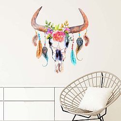 Nástěnná samolepka Ambiance Boho Buffalo Head